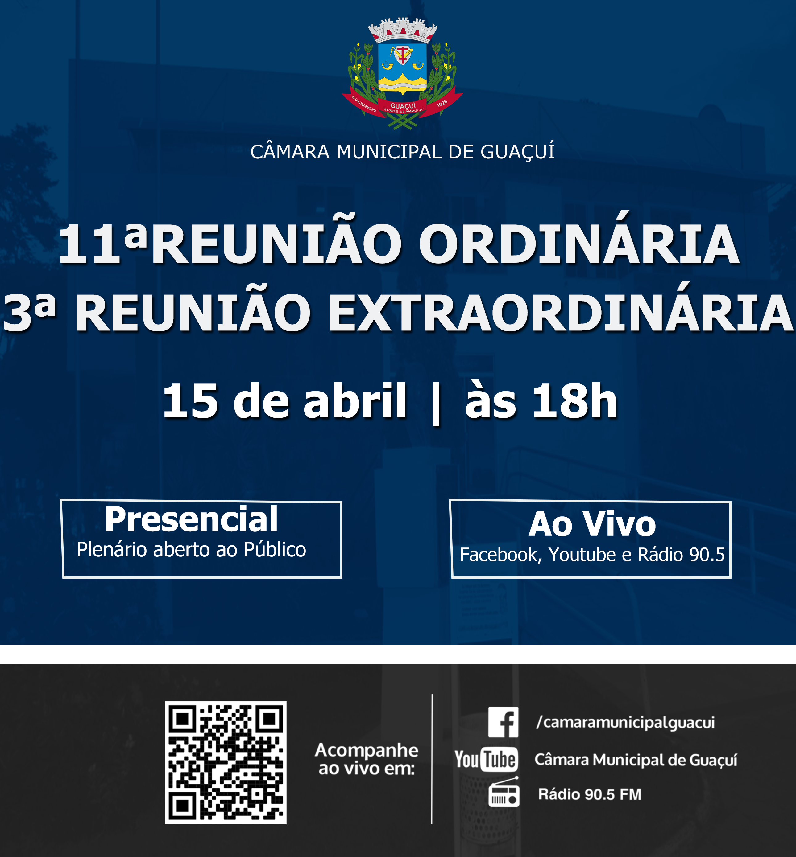 11ª REUNIÃO ORDINÁRIA E 3ª REUNIÃO EXTRAORDINÁRIA.
